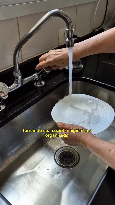 Escova Lava Louças Com reservatório para detergente
